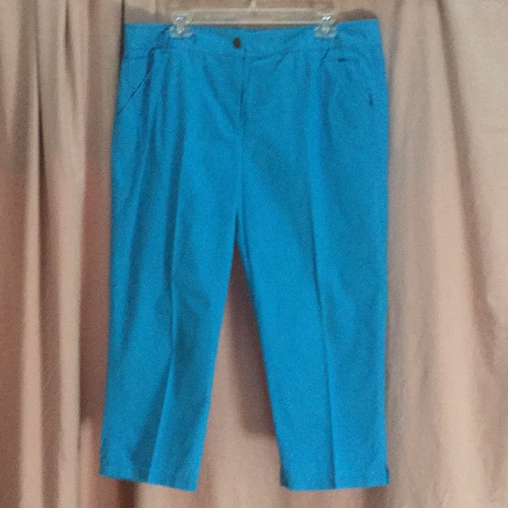 Blue Crop Pants